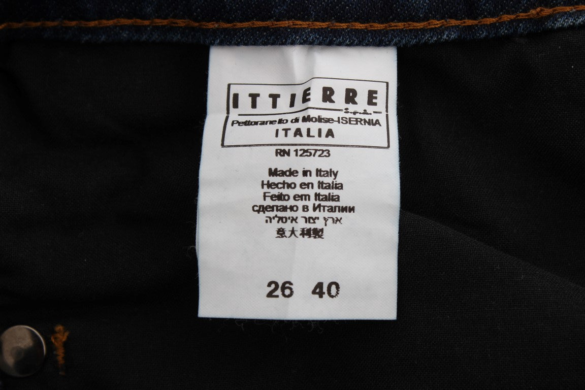 Vaqueros bootcut de mezcla de algodón azul