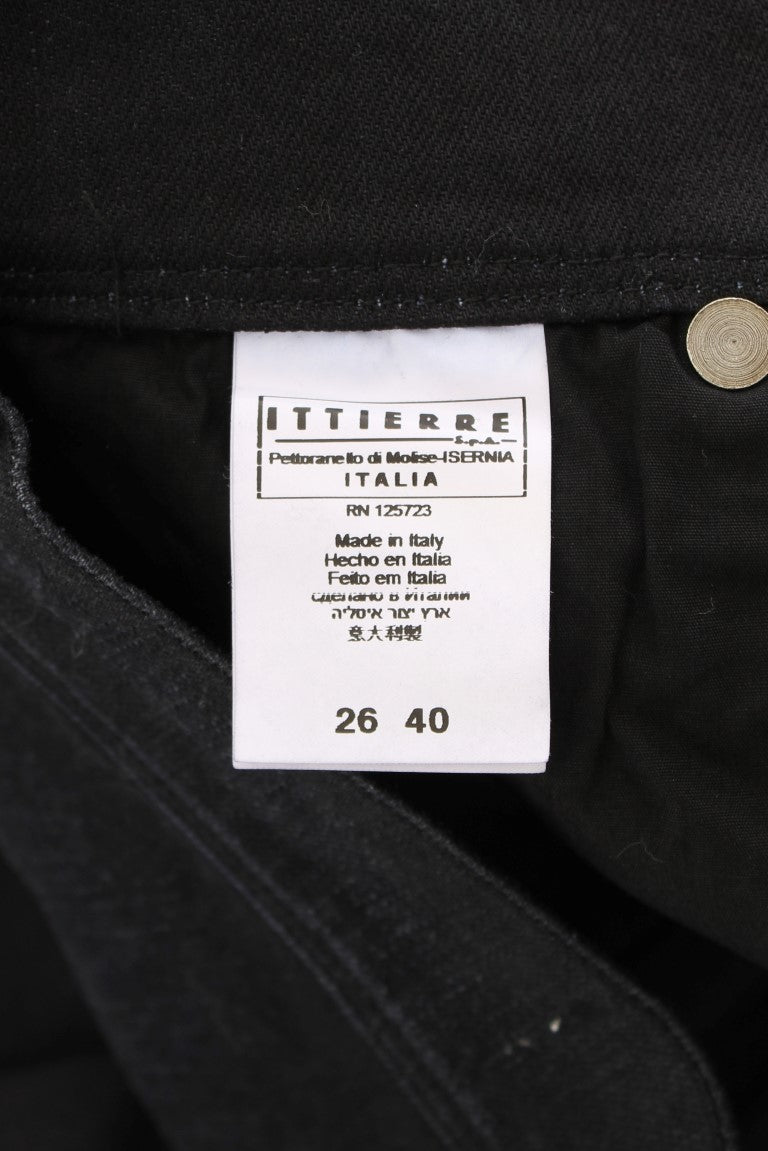 Jeans bootcut slim fit in misto cotone blu