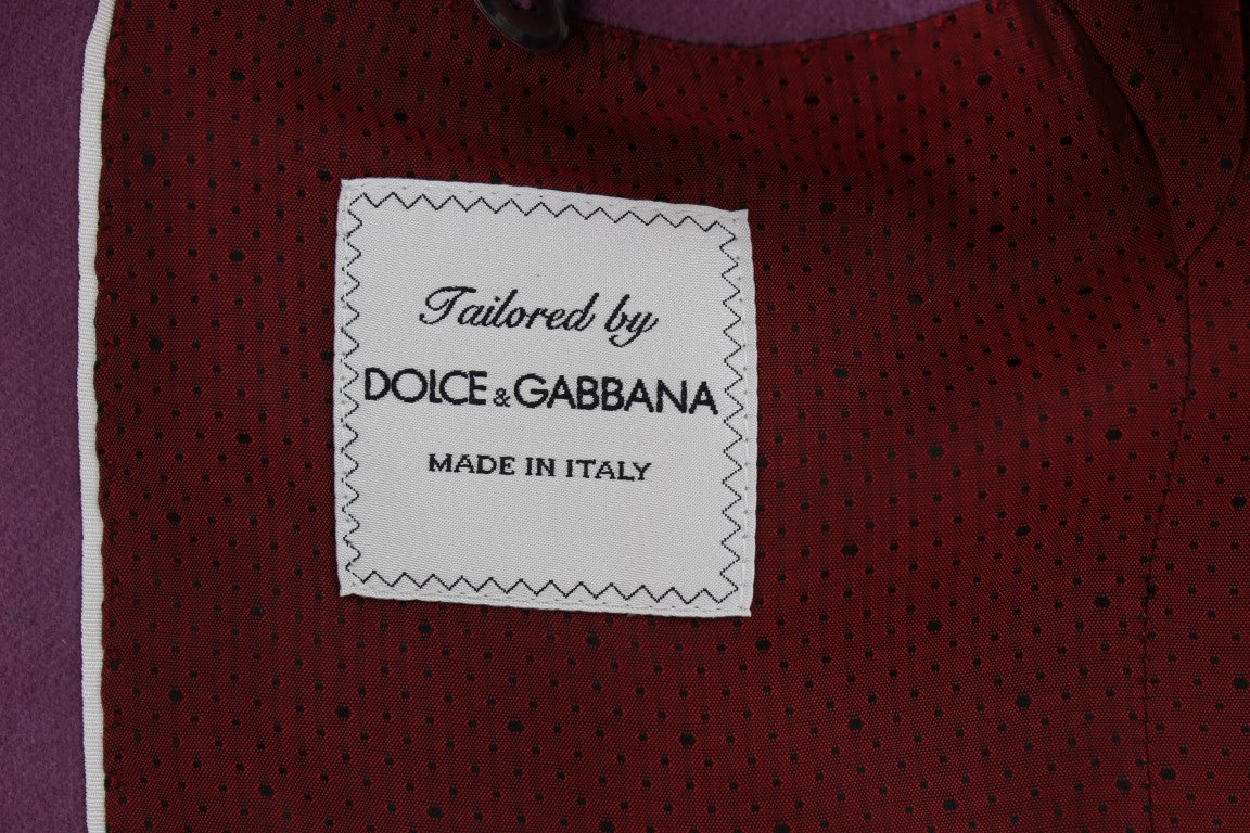 Blazer élégant en mélange de cachemire et soie violet Dolce & Gabbana