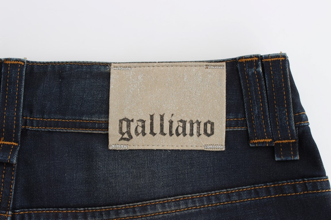 John Galliano Chic Boyfriend Fit Blaue Jeans