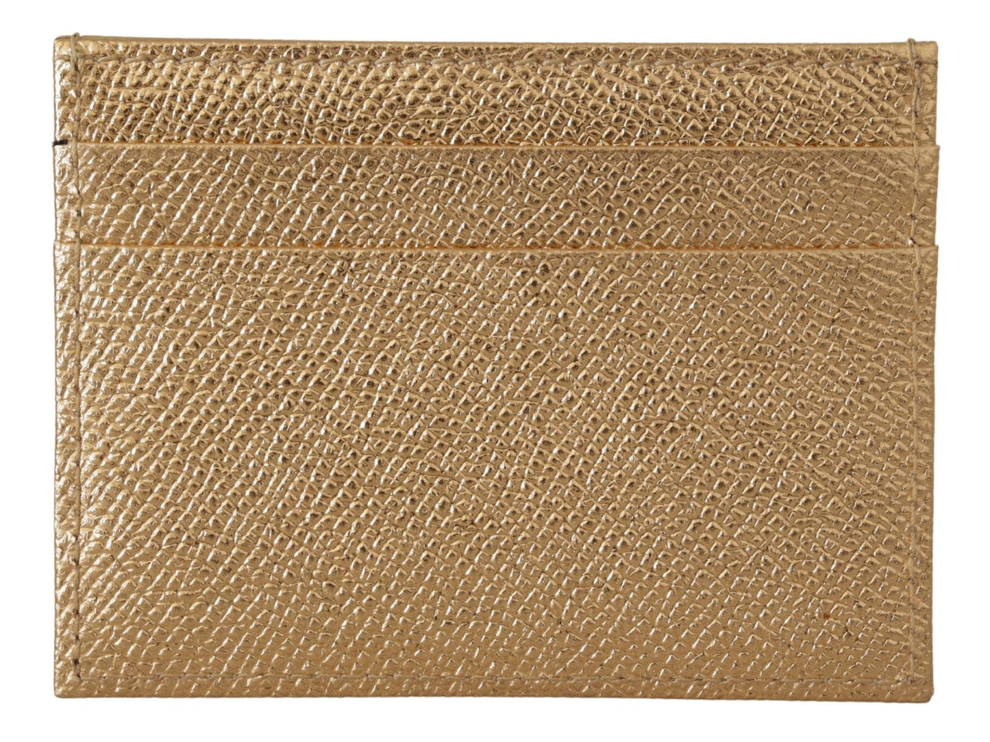 Cartera con tarjetero para mujer #DGLovesLondon de cuero dorado