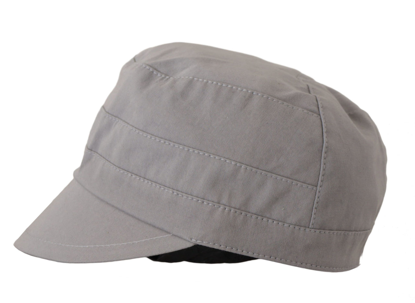 Gorra Newsboy Gris Hombre Capello Algodón Sombrero