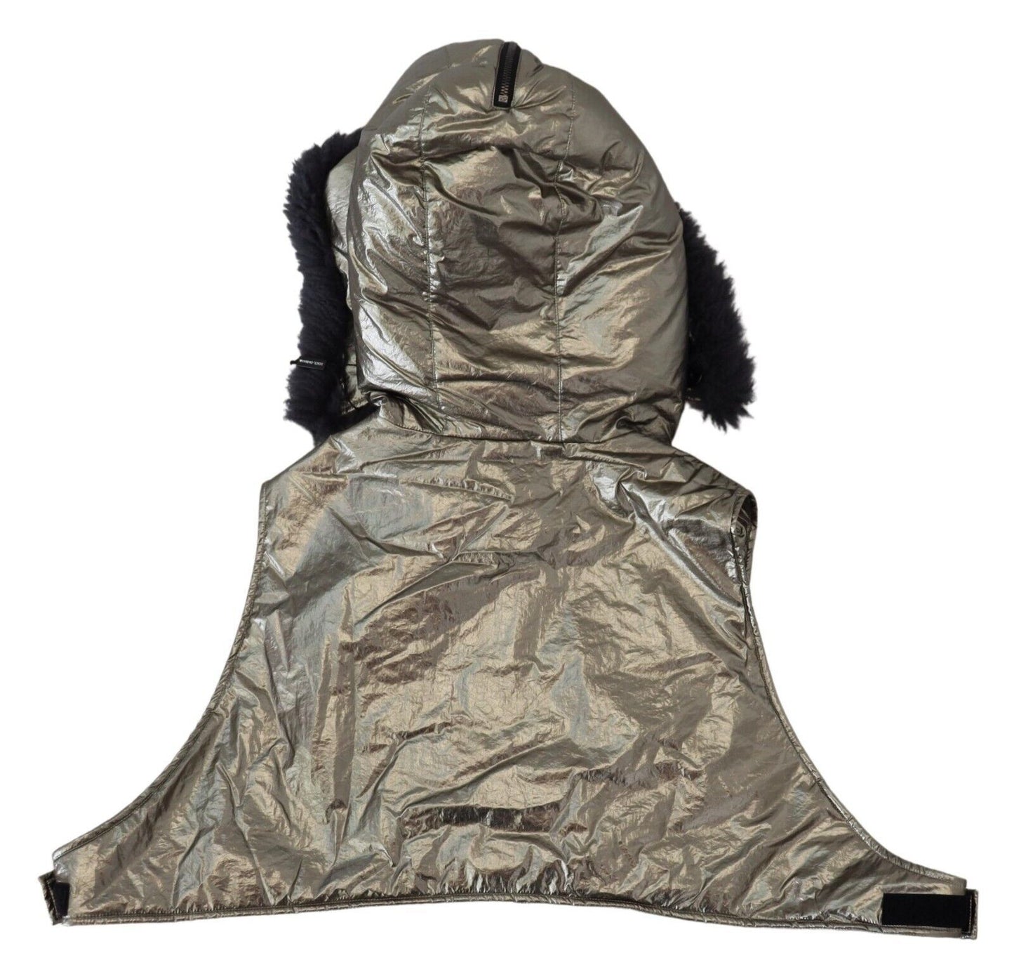 Sombrero de nailon Capello para hombre con envoltura para la cabeza entera de piel plateada