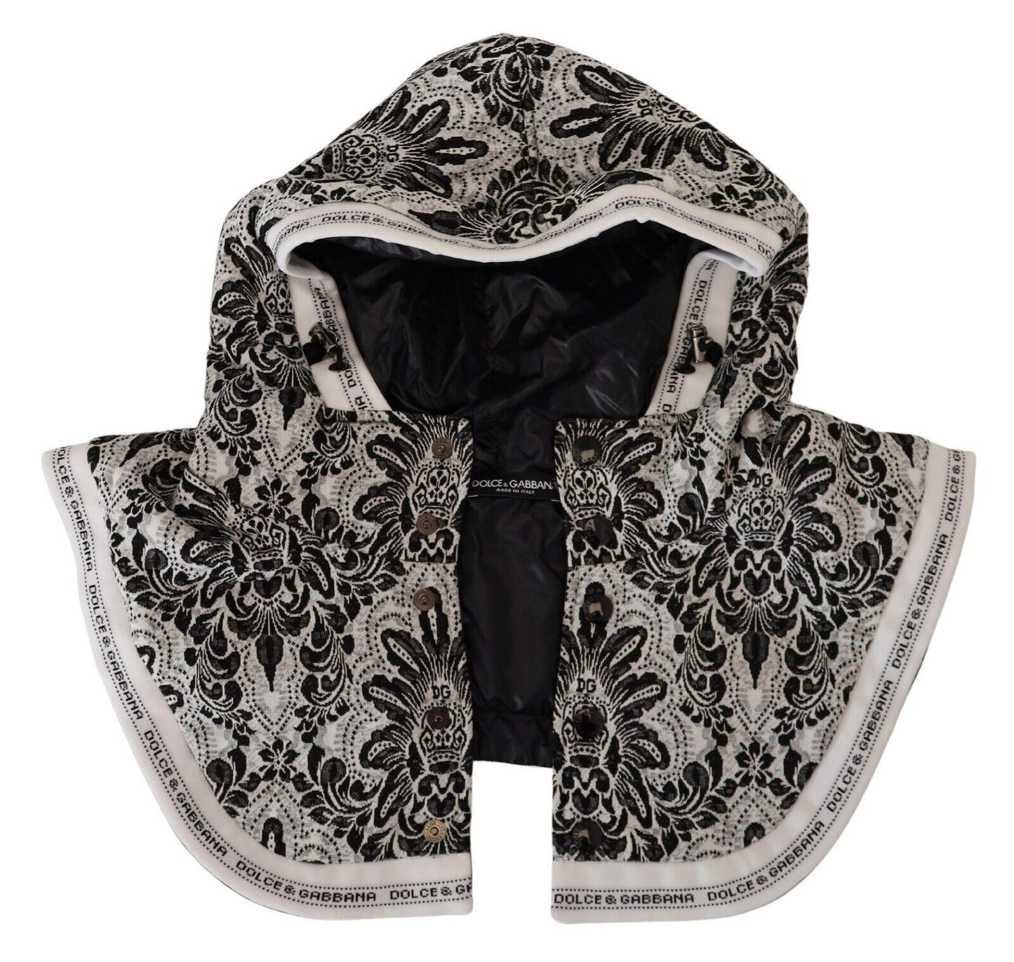 Gorro de algodón de talla única con diseño floral blanco
