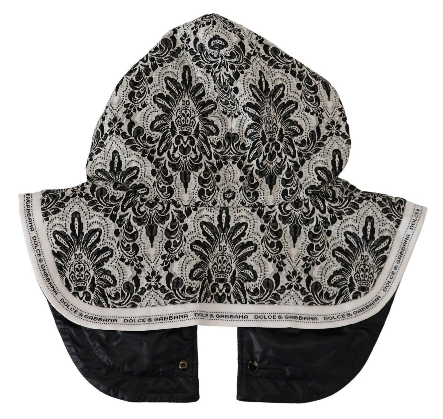 Gorro de algodón de talla única con diseño floral blanco