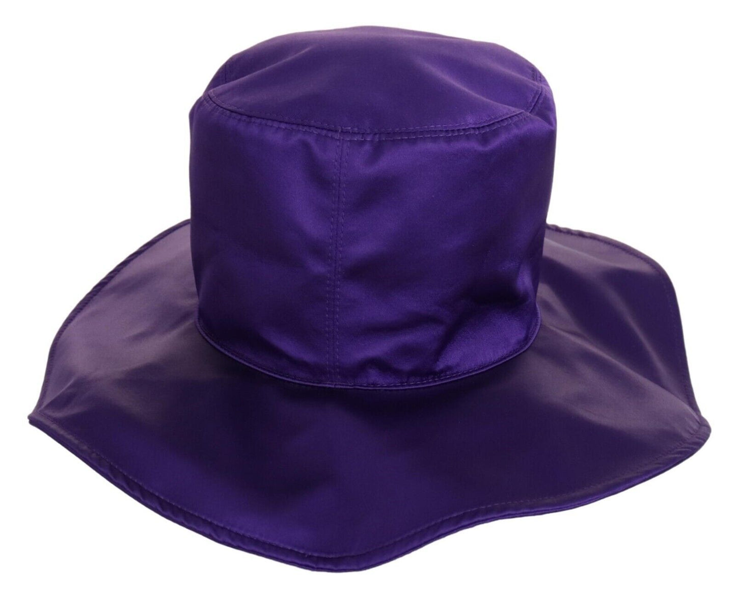 Sombrero de copa elástico de seda morado