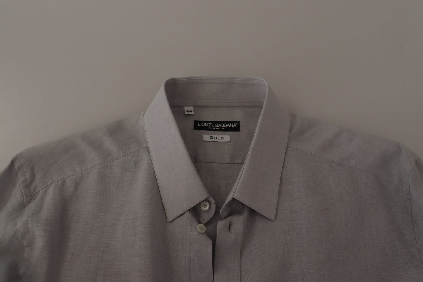 Camisa Formal ORO Lino Gris Manga Larga