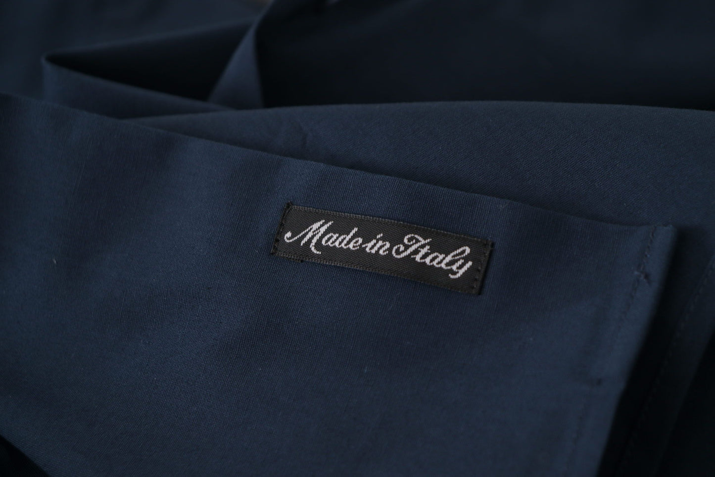 Camicia formale in cotone blu navy