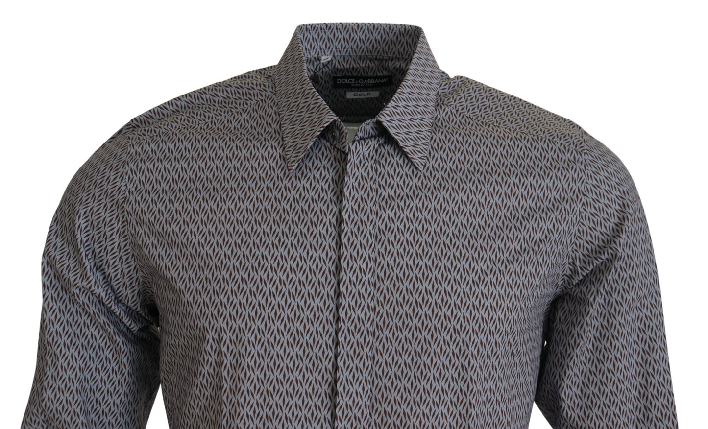 Camicia formale abito slim fit ORO marrone grigio