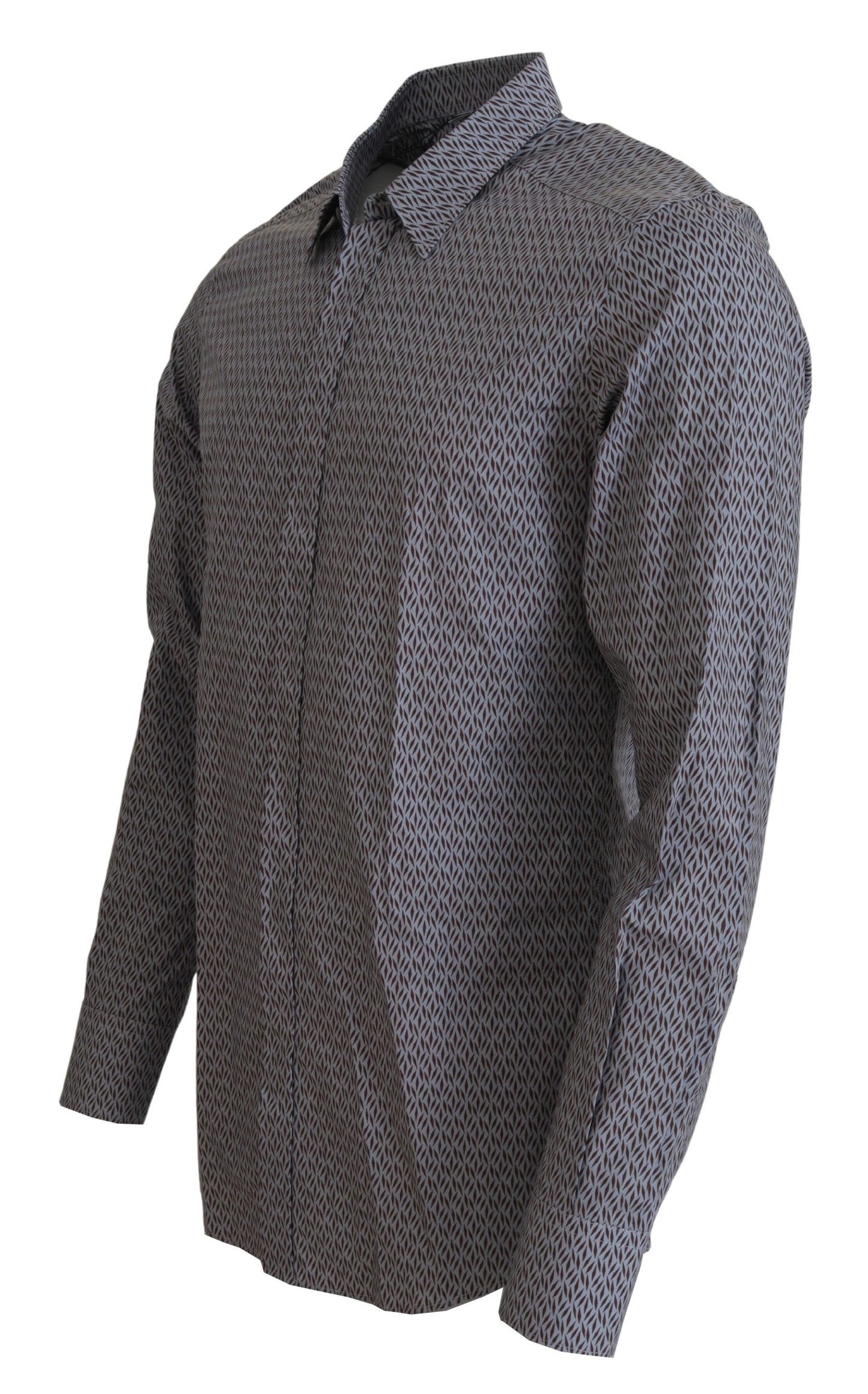 Camicia formale abito slim fit ORO marrone grigio