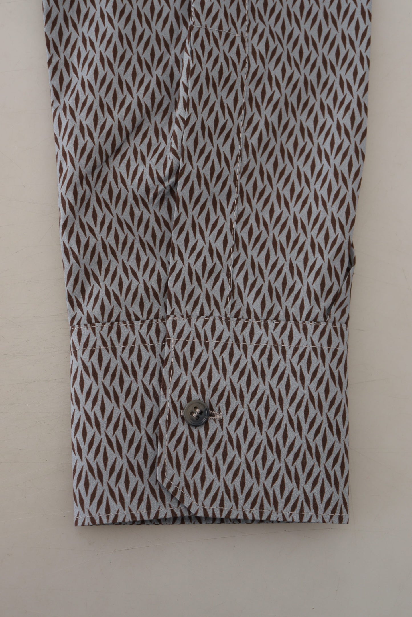 Camicia formale abito slim fit ORO marrone grigio