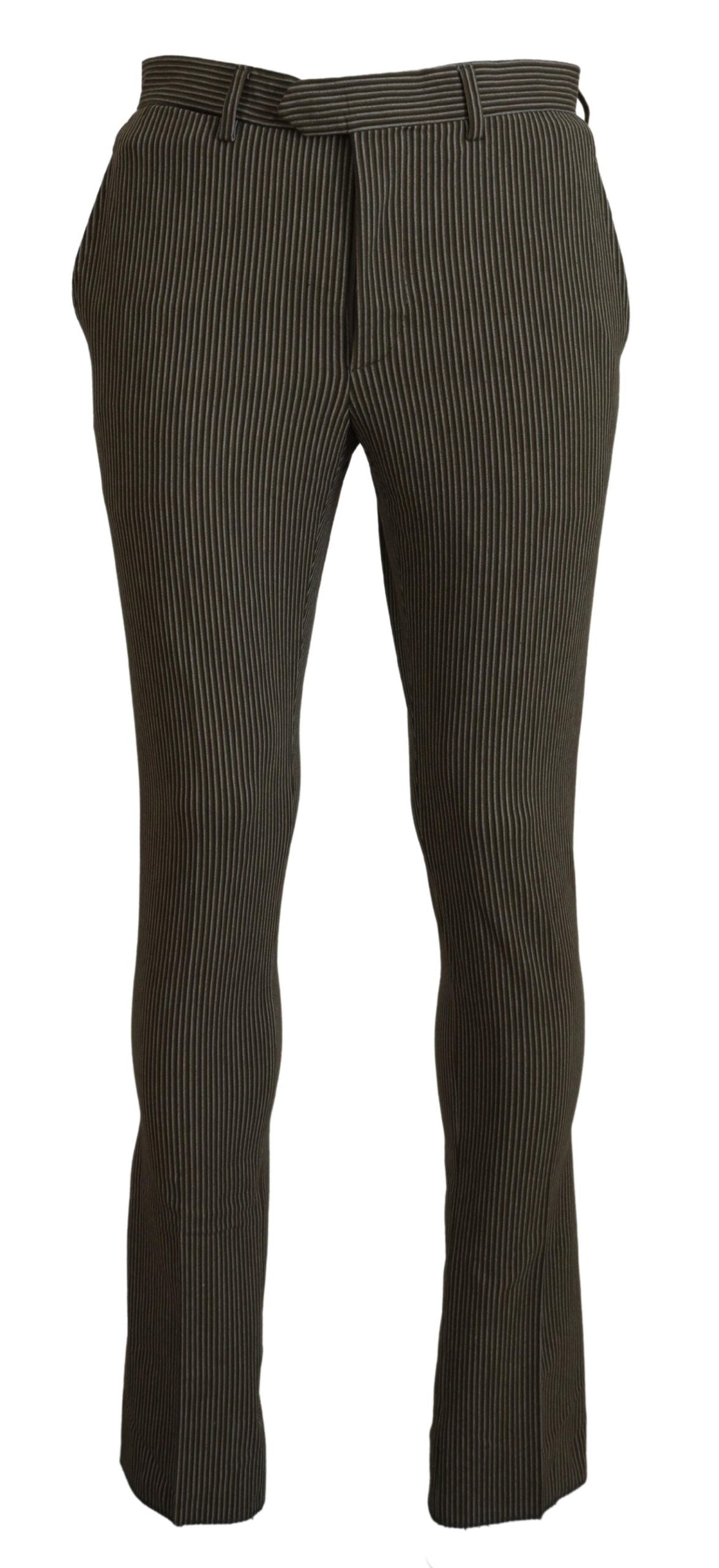 Pantalones de hombre de puro algodón a rayas multicolores
