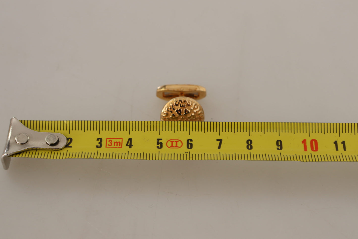 Dolce & Gabbana Elegante Manschettenknöpfe aus vergoldetem Messing für Herren