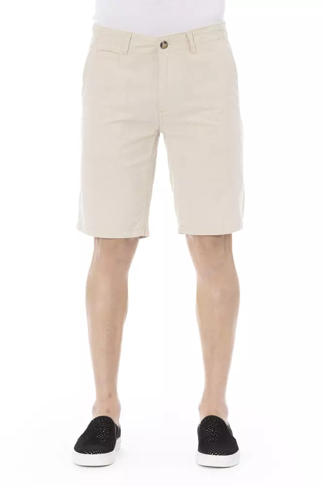 Baldinini Trend Beige Cotone Bermuda Uomo