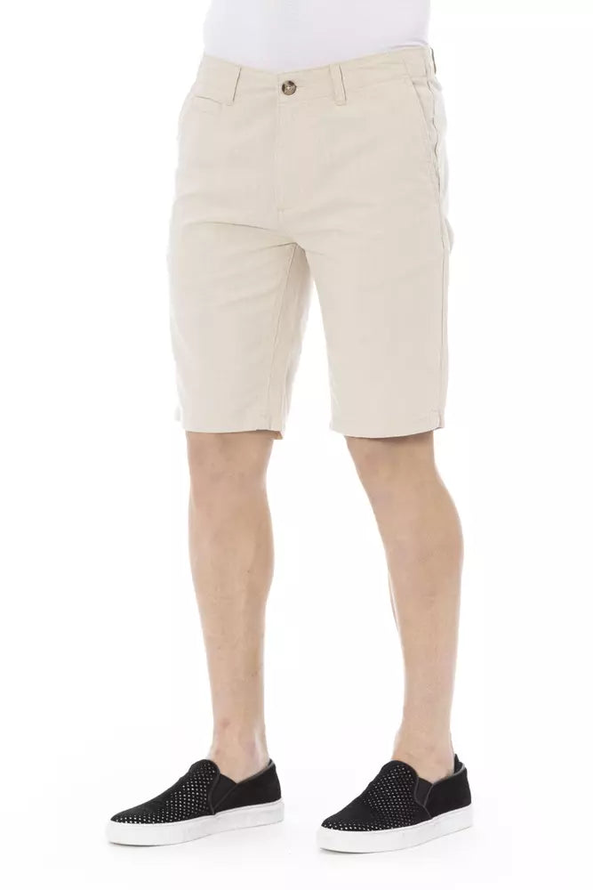 Baldinini Trend Beige Cotone Bermuda Uomo