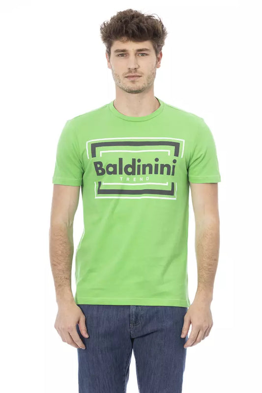 Camiseta de algodón verde