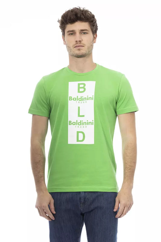 Camiseta de algodón verde
