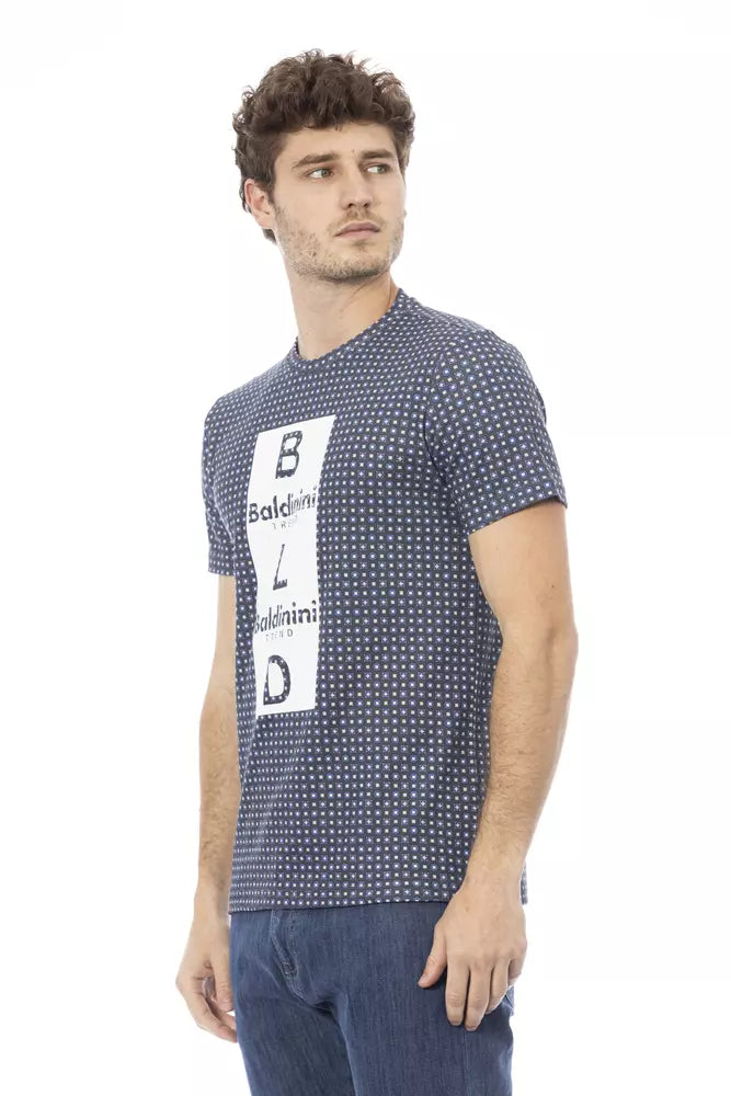 T-shirt pour homme en coton gris Baldinini Trend