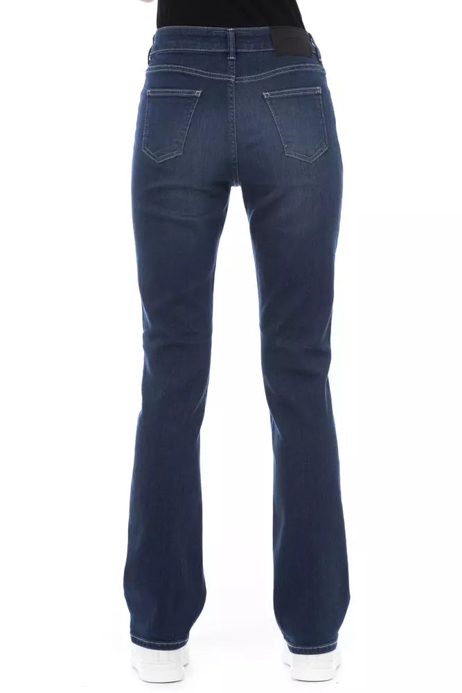 Jeans pour femmes en coton bleu Baldinini Trend