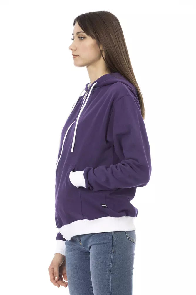 Jersey de algodón morado