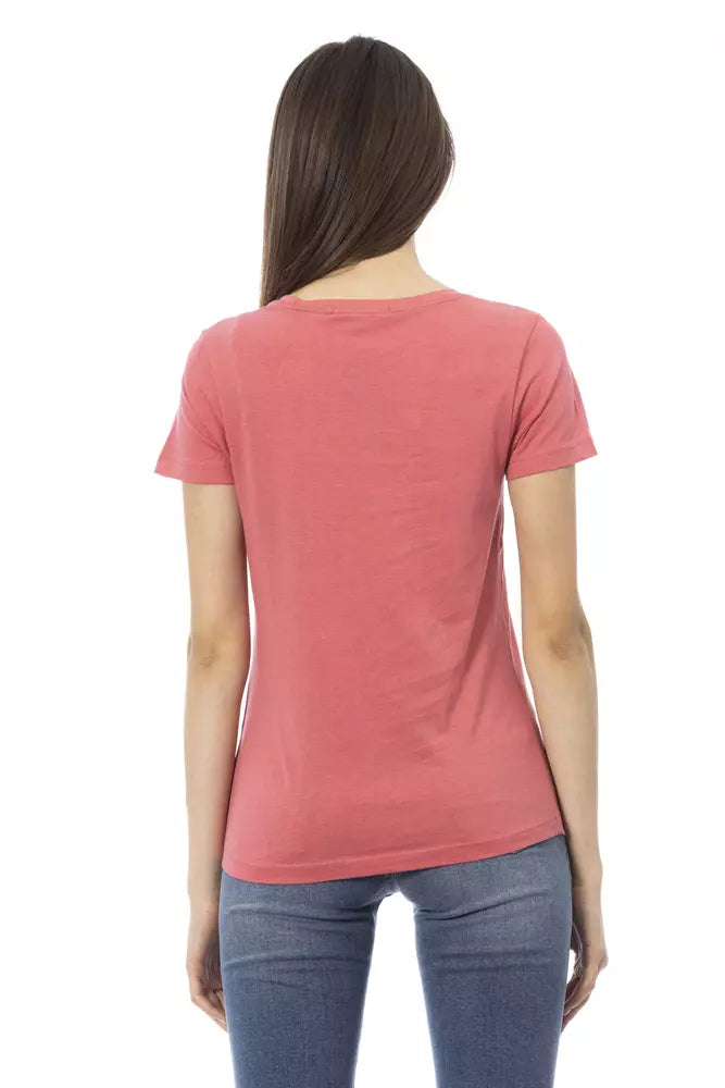 Trussardi Action Rosa Baumwolltop für Damen