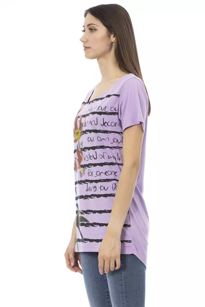 Trussardi Action Lila Baumwolltop für Damen