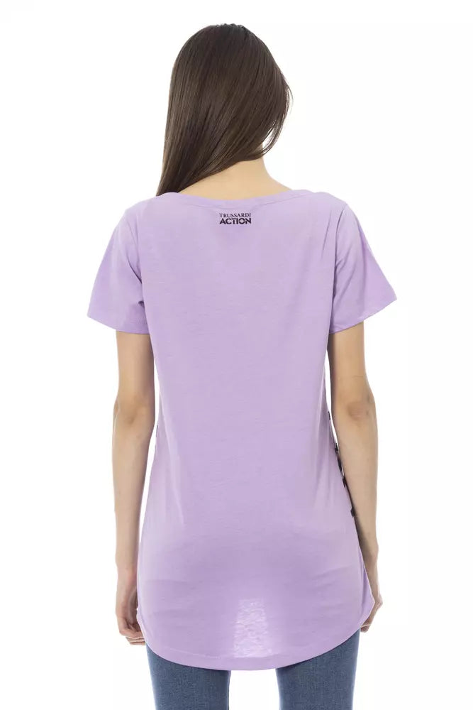 Trussardi Action Lila Baumwolltop für Damen