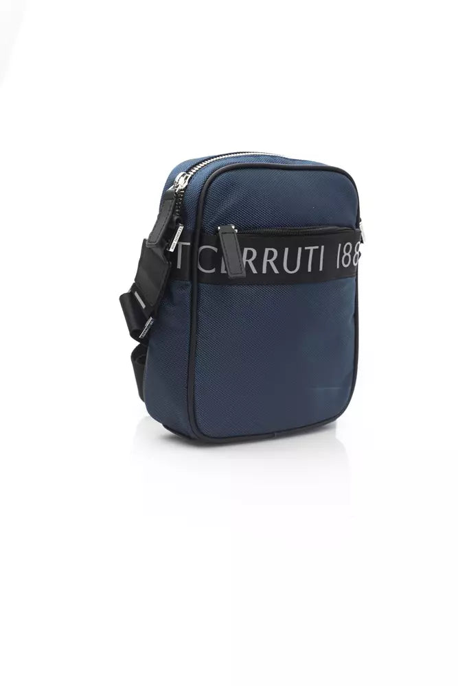 Borsa a tracolla in nylon blu