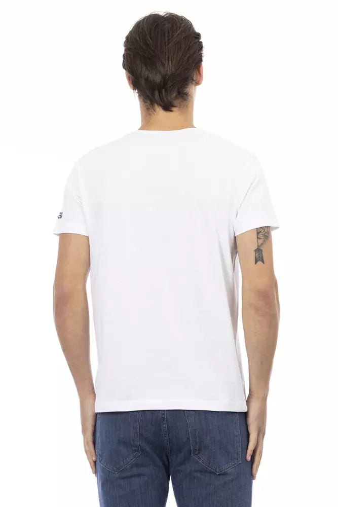 Camiseta de algodón blanca