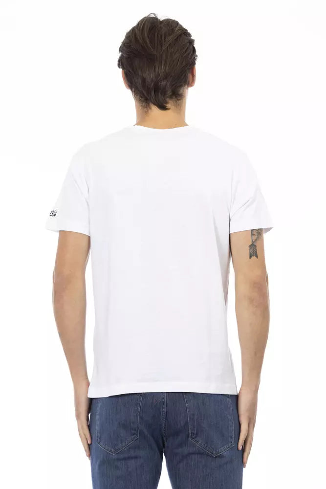 Camiseta de algodón blanca