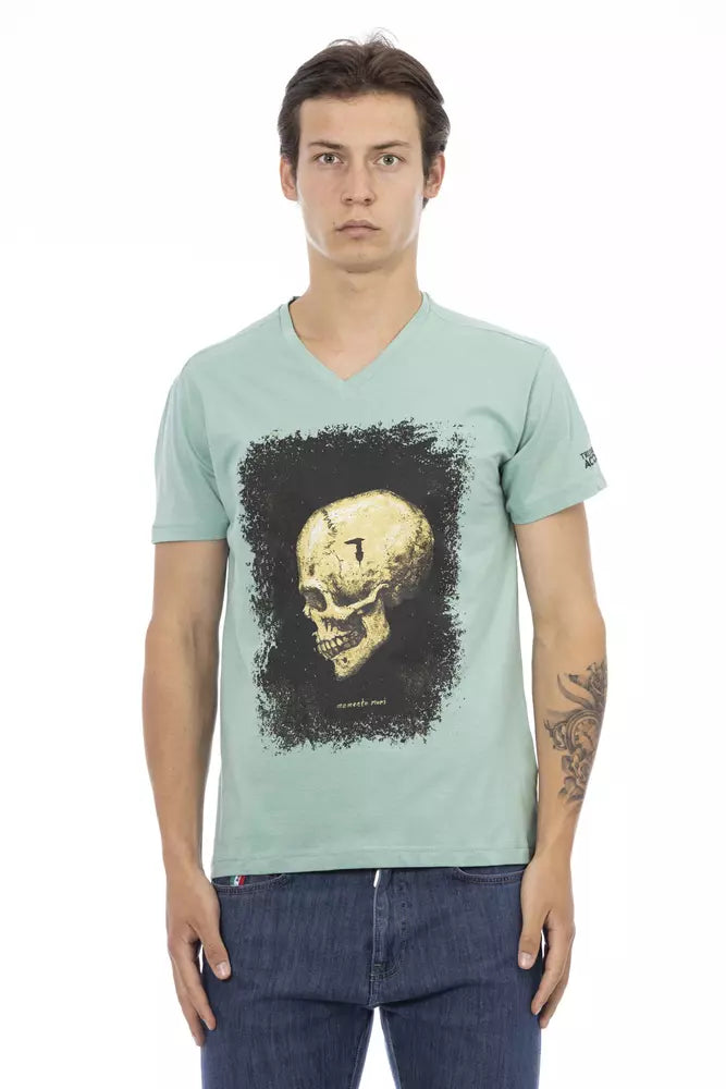 Camiseta de algodón verde
