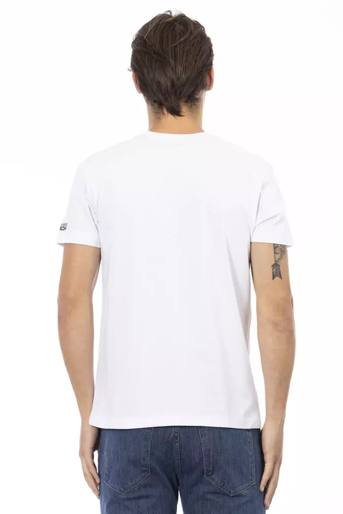 Camiseta de algodón blanca