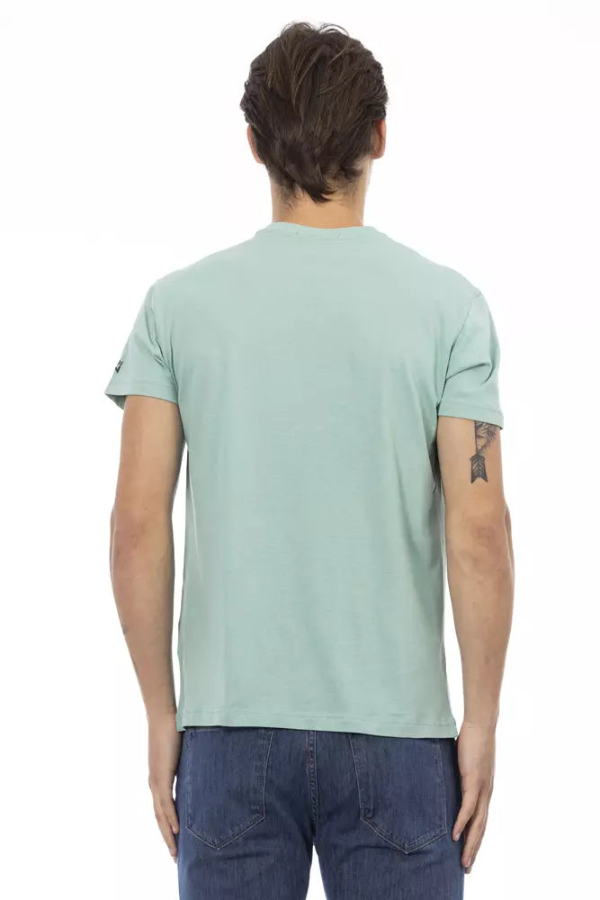 Camiseta de algodón verde