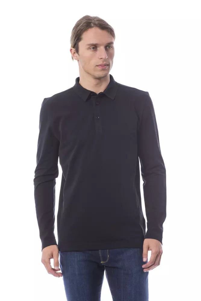 Polo de algodón negro