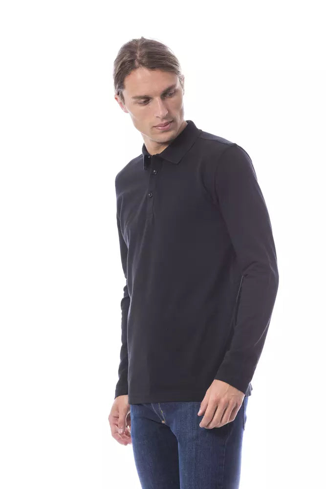 Polo de algodón negro