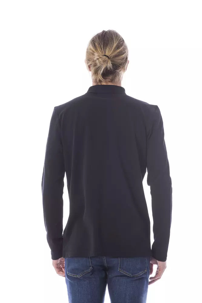 Polo de algodón negro