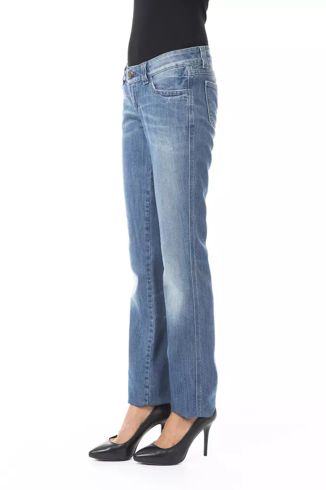 Vaqueros y pantalón de algodón azul