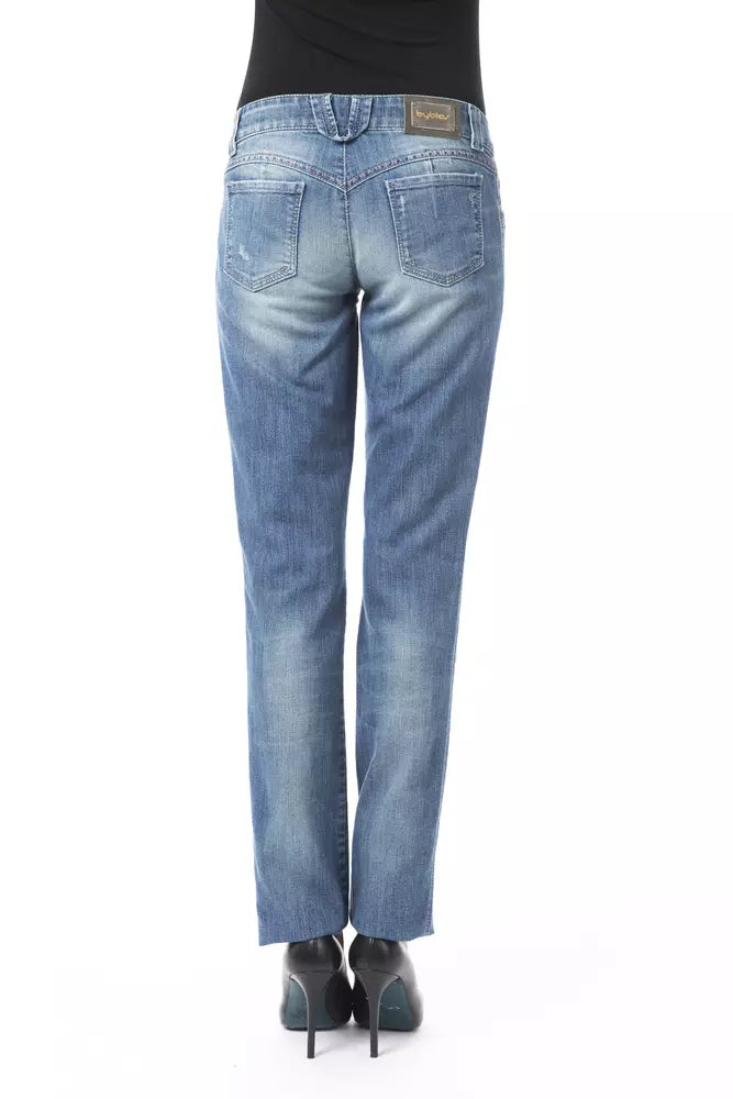 Vaqueros y pantalón de algodón azul