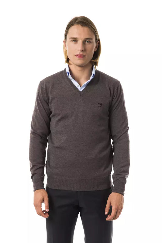 Jersey de lana merino gris