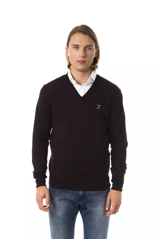 Jersey de lana merino marrón