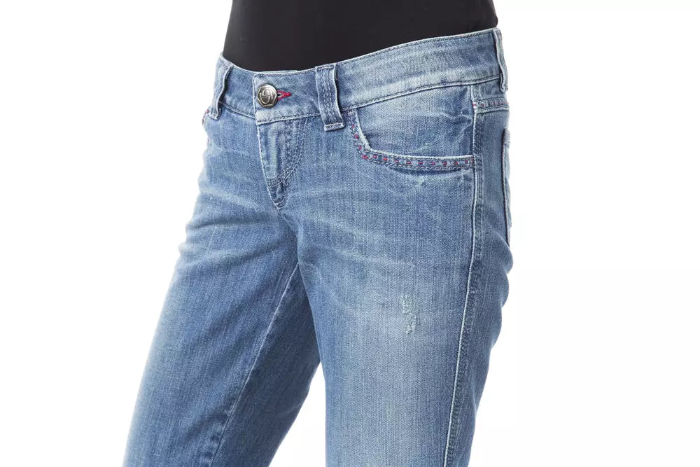 Vaqueros y pantalón de algodón azul