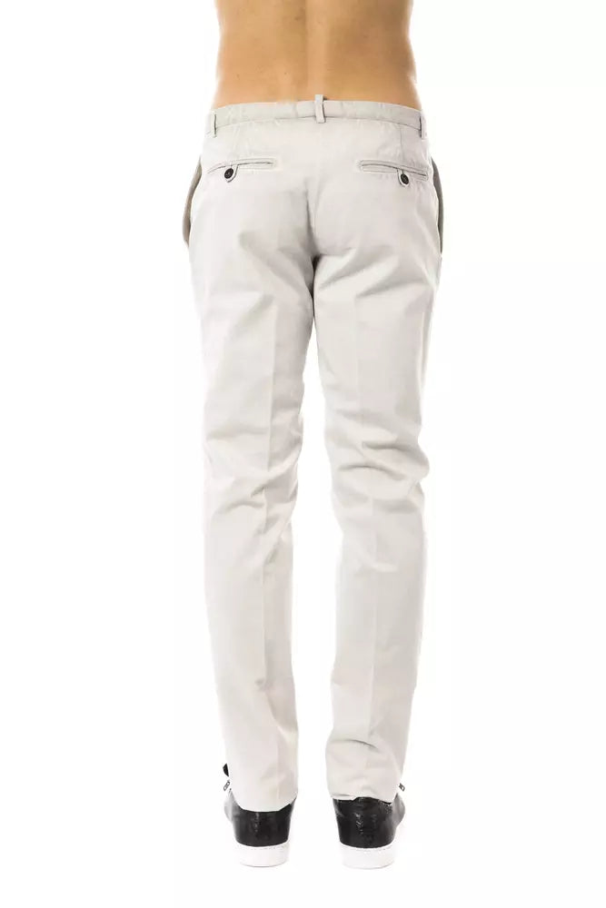 Pantalon pour homme en coton gris Uominitaliani