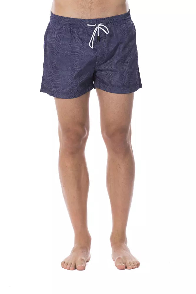 Bañador de poliéster azul