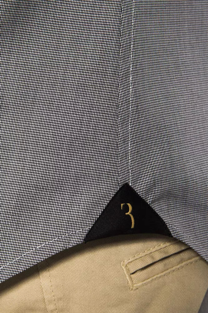 Camisa De Algodón En Blanco Y Negro