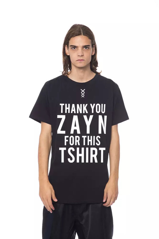 Camiseta de algodón negra