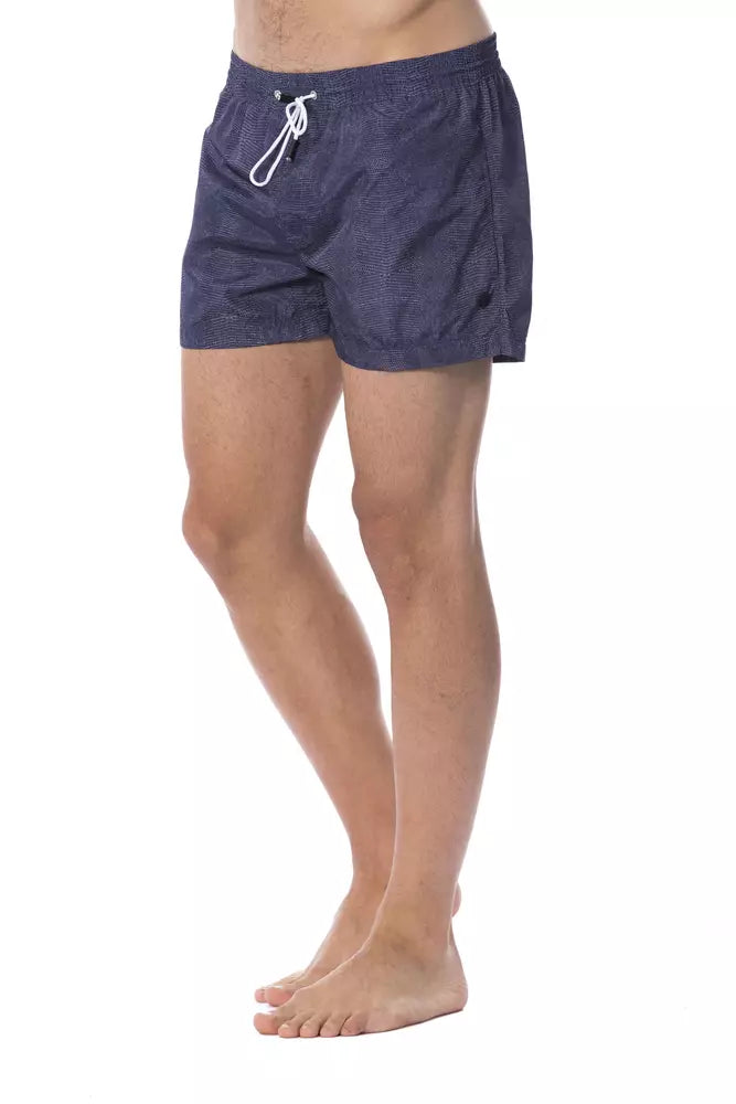 Bañador de poliéster azul