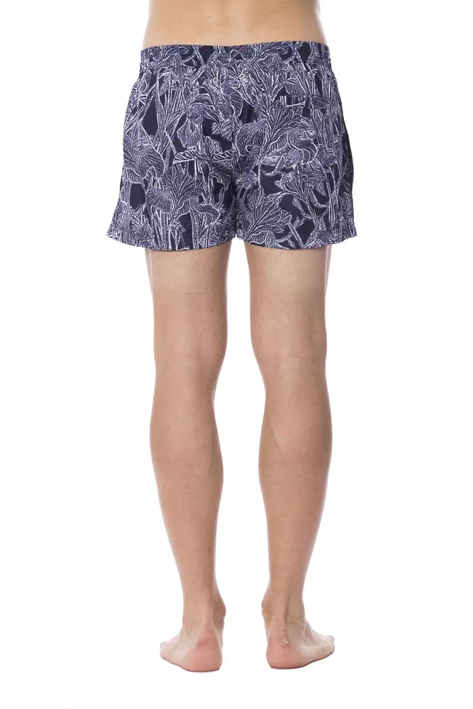 Costume da bagno in poliestere blu