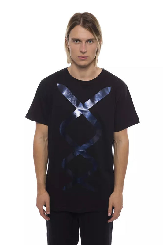 Camiseta de algodón negra