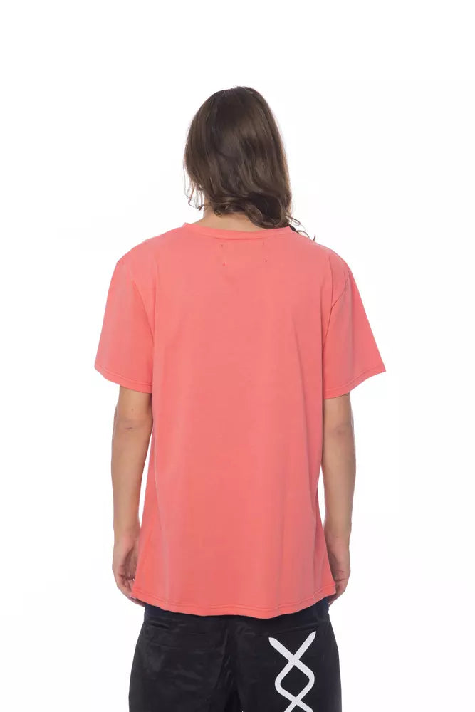 Nicolo Tonetto Camiseta de Algodón Rosa para Hombre