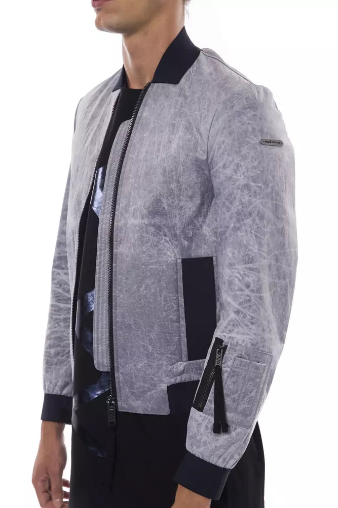 Chaquetas y abrigo de poliéster gris